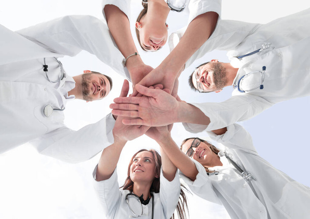 group of diverse medical professionals showing their unity. - Photo, Image