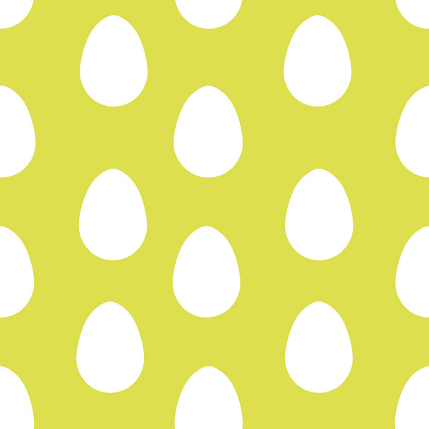White easter eggs seamless pattern background. 3d illustration - Foto, Imagen