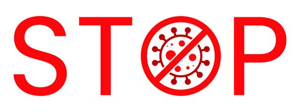 Wuhan Corona Virus Stop Text Warning Sign. Covid-19, nCOV, MERS-CoV Novel Coronavirus Block Stamp. Red Vector. Protection Symbol, Risk Zone. Chinese Pneumonia Disease Pandemic. Covid19 - Vector, Image