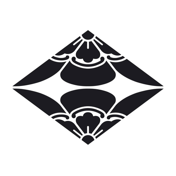 Icono de cresta familiar japonesa
 - Vector, imagen
