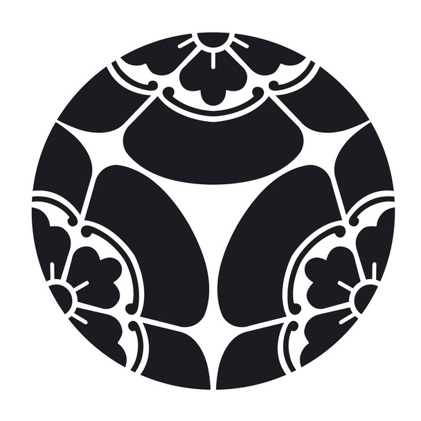 Japonská rodina erb ikona - Vektor, obrázek