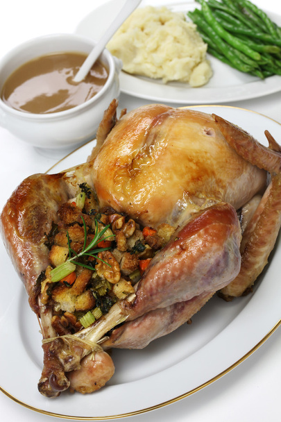 Roast turkey with stuffing - Photo, Image