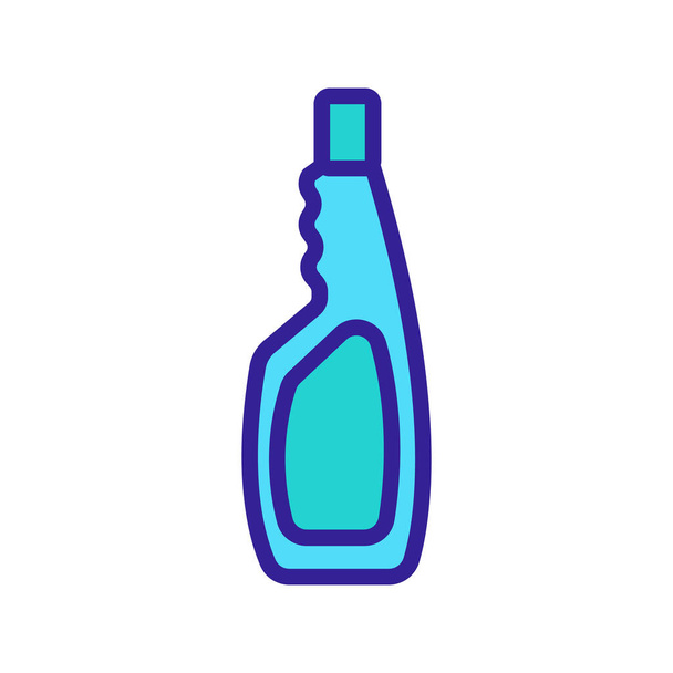 mosószer palack ikon vektor vázlat illusztráció - Vektor, kép