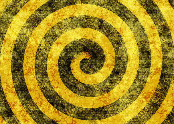  hypnotic grunge spiral swirl - Photo, Image