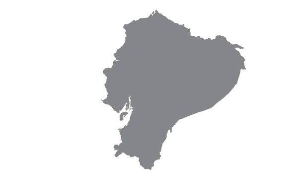 Ecuador kartta harmaa sävy valkoisella taustalla, kuva, kuvioitu, Symbolit Ecuador
 - Valokuva, kuva