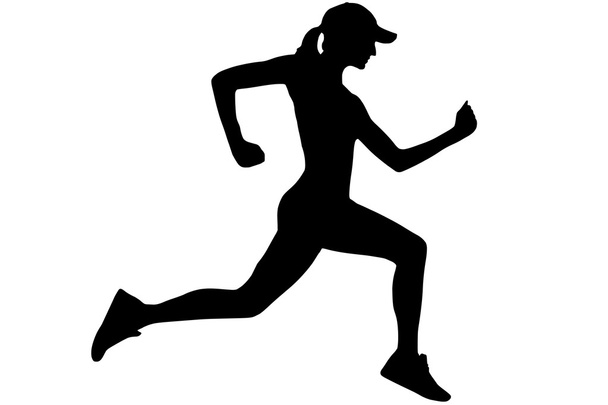 Female Runner - Vector, Image