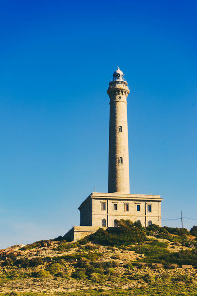 Cape Palos lighthouse, Cartagen Murcia region, Spain. Tourist site - Fotografie, Obrázek