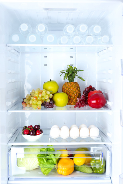 Refrigerator full of food - Foto, Bild