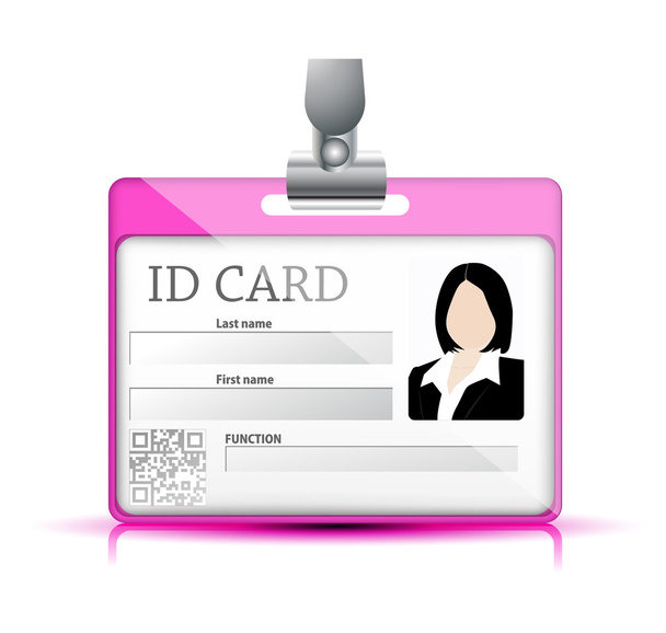 Ідентифікаційна картка
 - Вектор, зображення