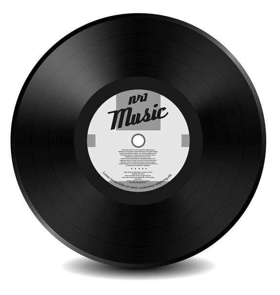 muziek vinyl - Vector, afbeelding