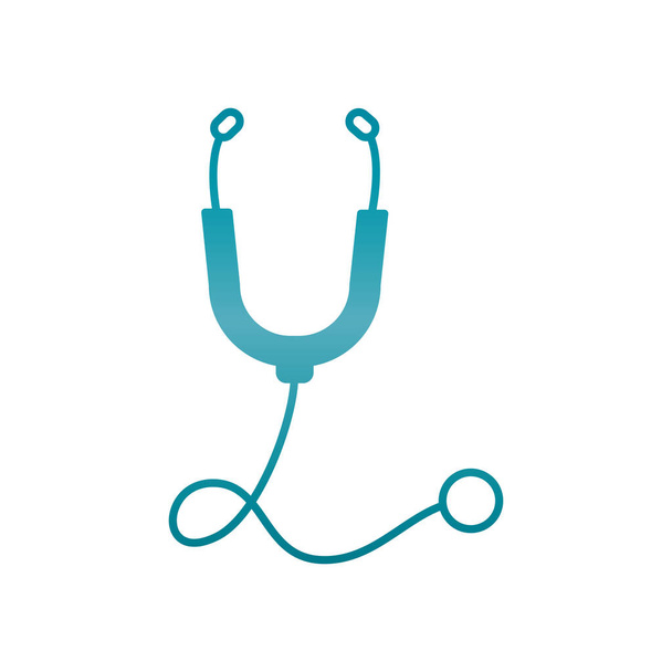 ikona stetoskopu, styl přechodu - Vektor, obrázek