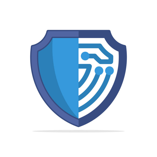 Illustration icon with the concept of advanced protection systems. - Vector, Image