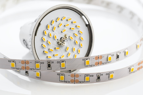 GU10 LED bulb with strips without silicone protection - Photo, Image