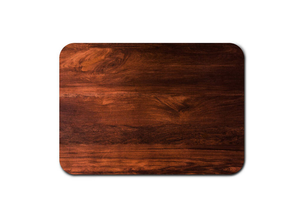 Dřevěné řezání deska textura izolované na bílém pozadí s výstřižkem cesta pro design - Fotografie, Obrázek