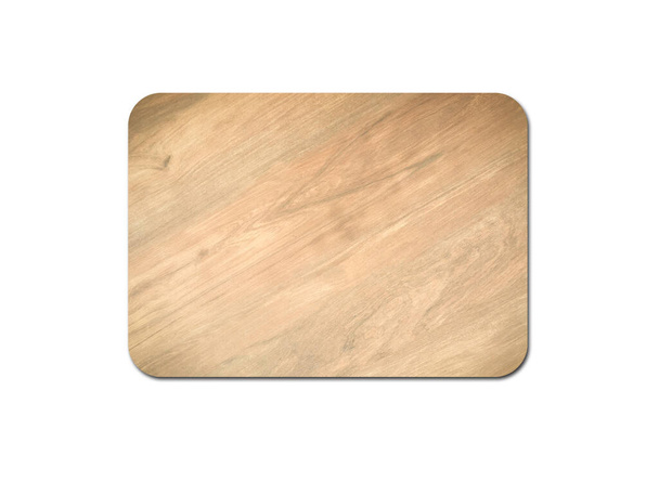 Detailní záběr borovicové dřevěné desky izolované na bílém pozadí s kopírovacím prostorem a střihovou dráhou pro design - Fotografie, Obrázek
