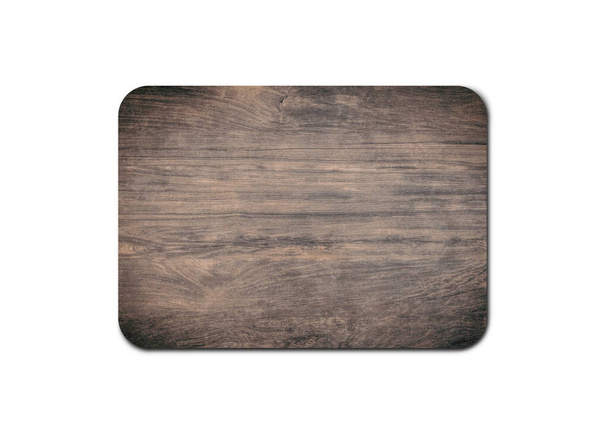 Primer plano de tablero de madera de pino aislado sobre fondo blanco con espacio de copia y camino de recorte para el diseño
 - Foto, Imagen