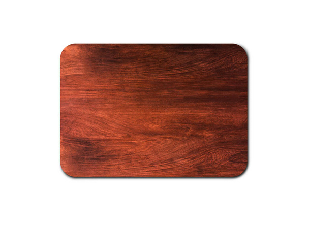 Textura de tabla de cortar de madera aislada sobre fondo blanco con ruta de recorte para el diseño
 - Foto, imagen