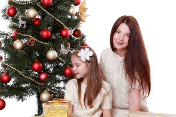 Mother and little on Christmas time - Photo, Image