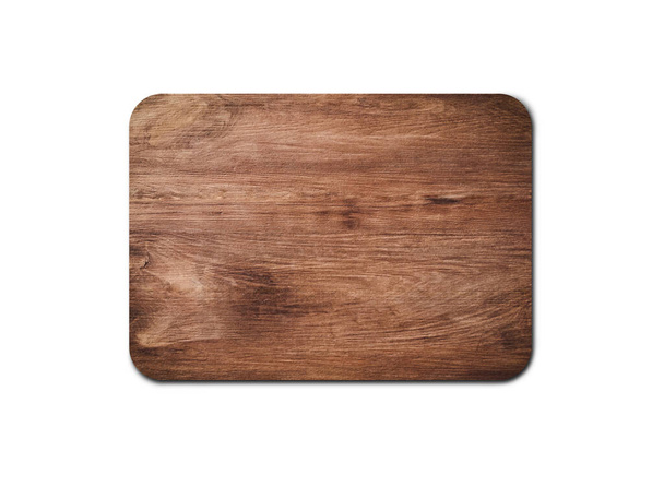 Textura de placa de madeira rústica vazia isolada em fundo branco com espaço de cópia para design ou trabalho. caminho de recorte
 - Foto, Imagem