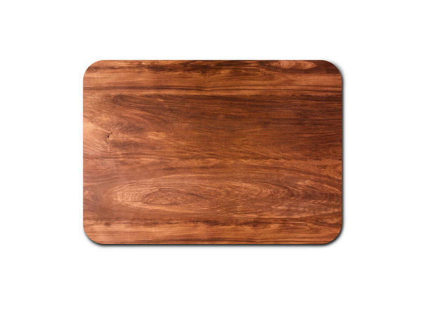 Lege rustieke houten planktextuur geïsoleerd op witte achtergrond met kopieerruimte voor ontwerp of werk. knippad - Foto, afbeelding