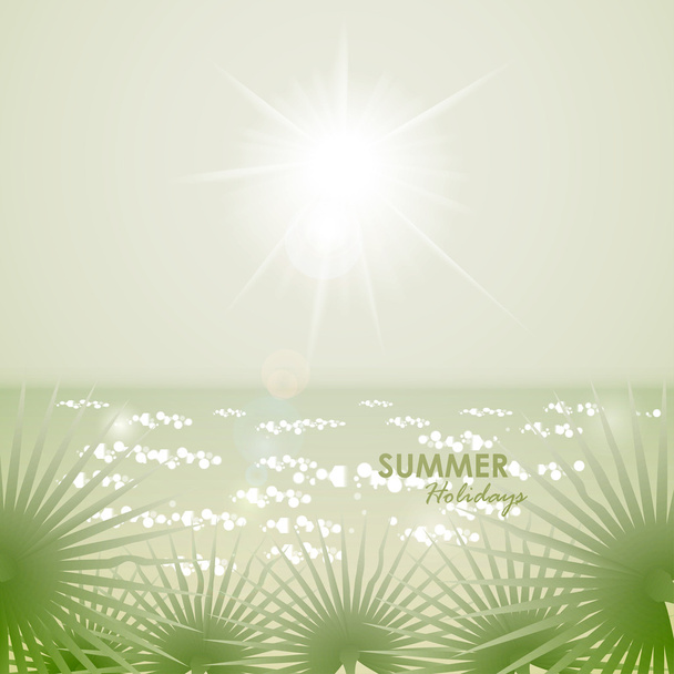 Summer holidays. A tropical paradise. - Vetor, Imagem