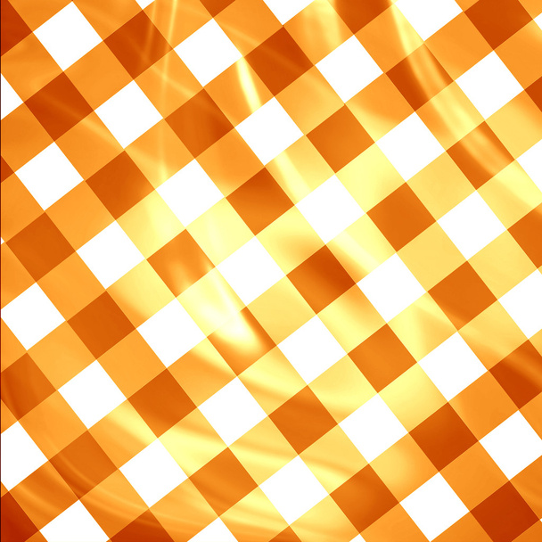 オレンジ ピクニック布 - 写真・画像
