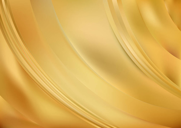 Yellow Gold Digital Background Vector Illustration Design - Vector, Image