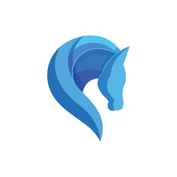 Tier Pferd Logo Vektor-Design-Vorlage - Vektor, Bild