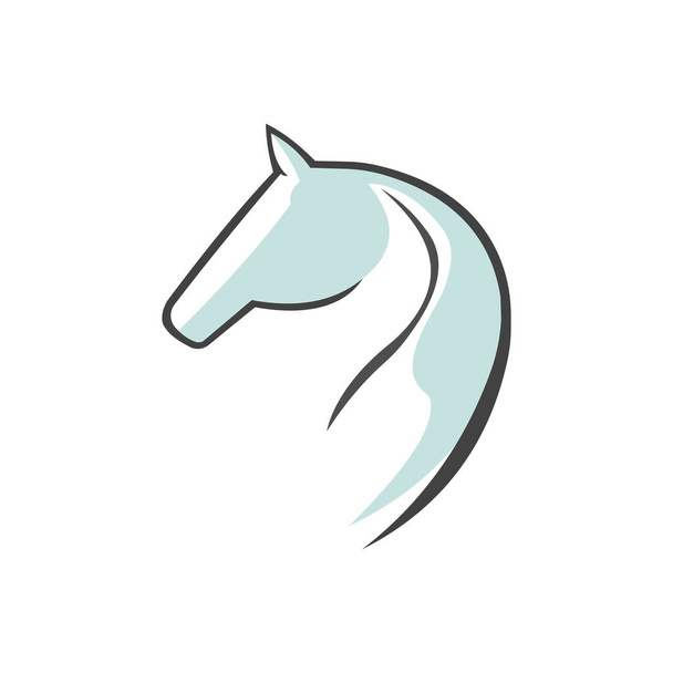 Animal caballo logo vector diseño plantilla
 - Vector, imagen