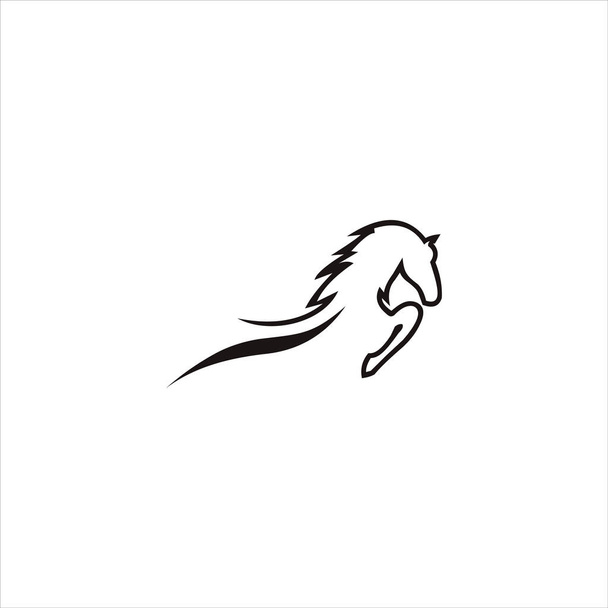 Πρότυπο σχεδιασμού φορέα λογότυπου αλόγου ζώου - Διάνυσμα, εικόνα