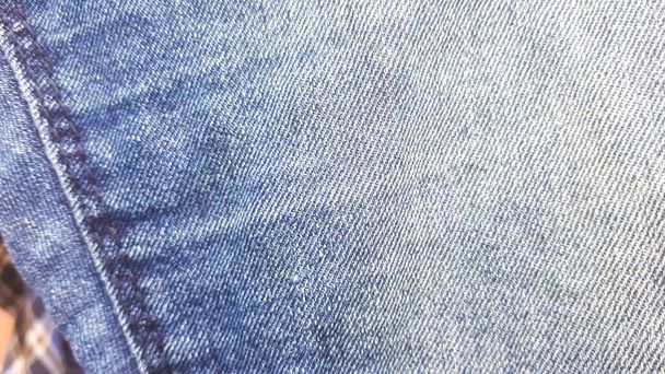 Texture jean denim. Texture de fond en denim pour le design. Texture toile denim. Denim bleu qui peut être utilisé comme fond
. - Photo, image