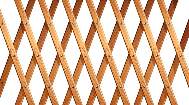 A wooden fence - Vector, Image
