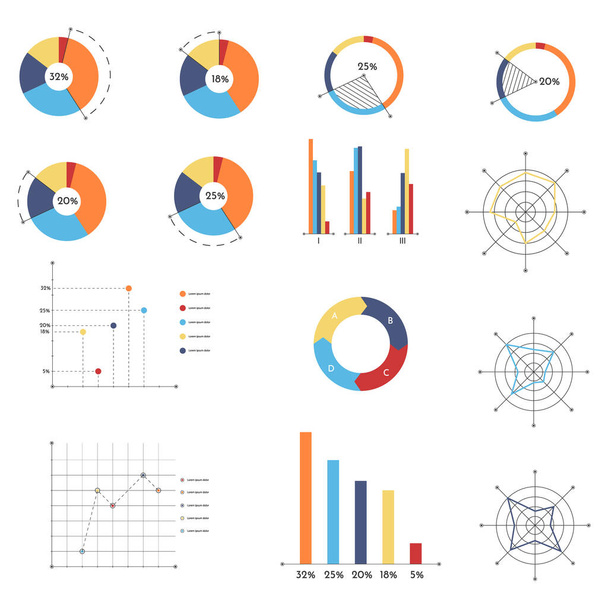 Business infographics set  - Vector, Image