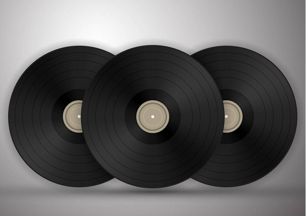 Illustration d'icône de disques vinyle, motif musical. Illustration vectorielle pour votre design
. - Vecteur, image