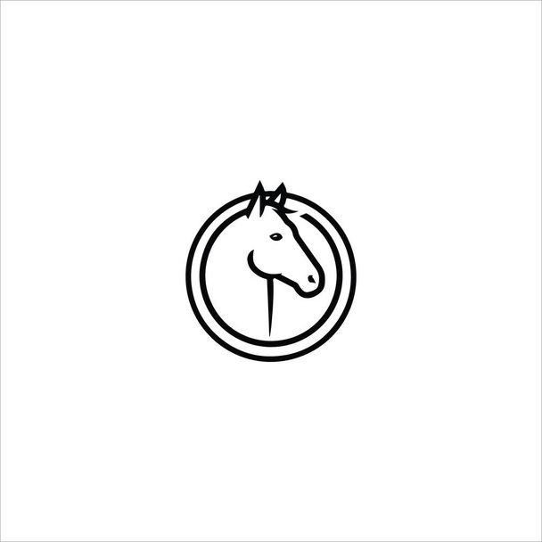 Modelo de design de vetor de logotipo de cavalo animal
 - Vetor, Imagem