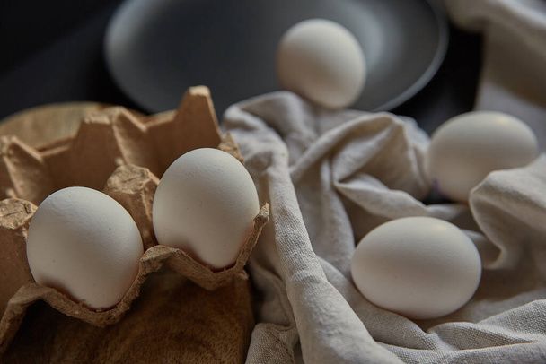 Chicken eggs a few pieces - Фото, изображение
