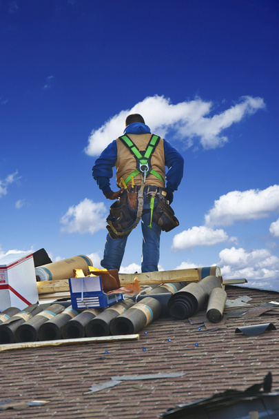 Dachdeckerarbeiten - Foto, Bild