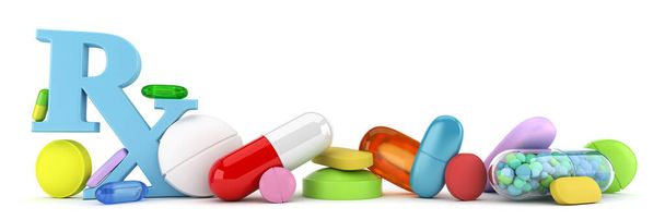 Varietà di farmaci colorati prescrizione
 - Foto, immagini