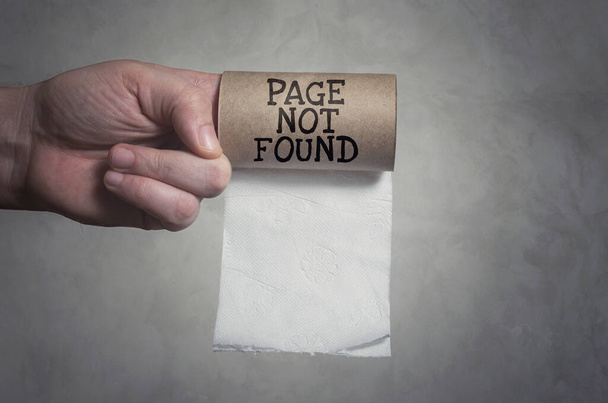 Page not found. Out of toilet paper concept. - Photo, Image
