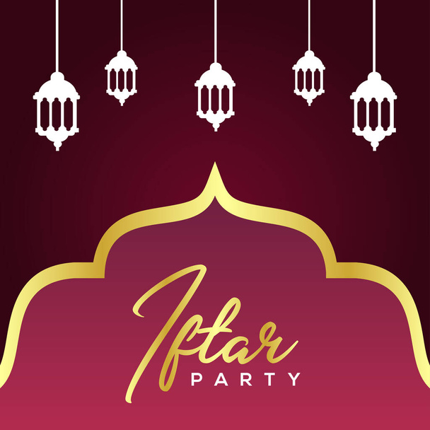 Ramadan Kareem Impreza Iftar uroczystości Design Vector - Wektor, obraz