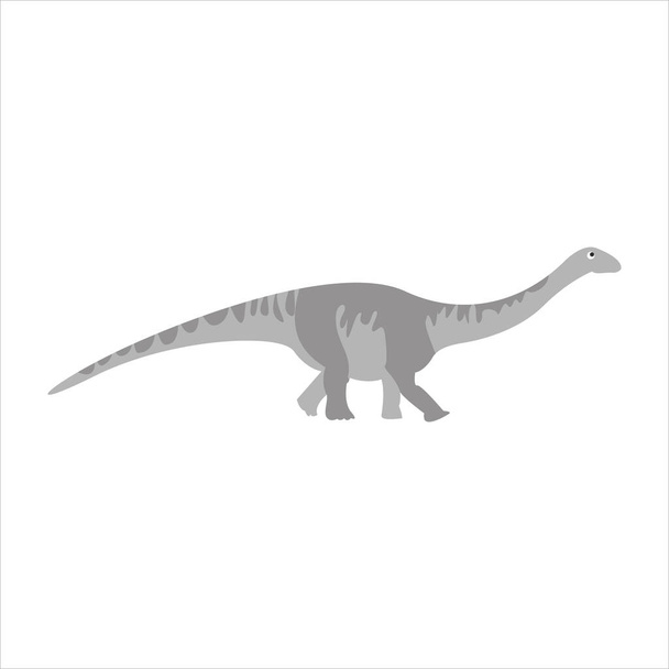 Schattig dier dinosaurus clip kunst illustratie cartoon karakter - Vector, afbeelding