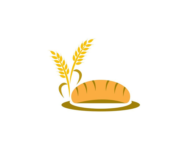 Wheat rice logo design template - Vettoriali, immagini