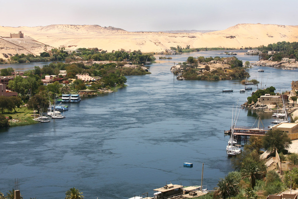 życie na Nilu w Egipcie - Zdjęcie, obraz
