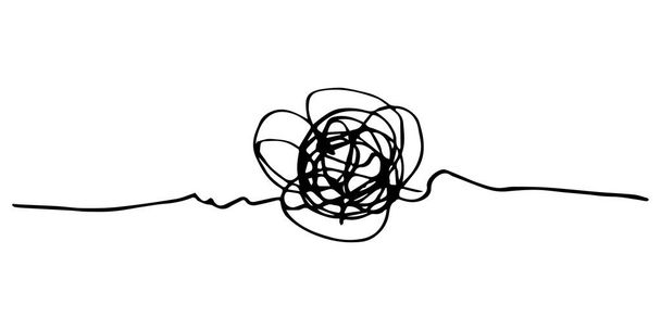 ζωγραφισμένο στο χέρι αντικείμενο κύκλου σκίτσο. Στραγγαλισμένη στρογγυλή μουτζούρα. απομονωμένο σε λευκό φόντο - Διάνυσμα, εικόνα