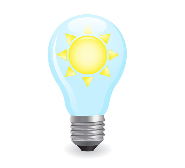 Electric light bulb - Vector, Image