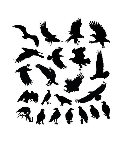 Eagle Silhouette, design vectoriel d'art - Vecteur, image