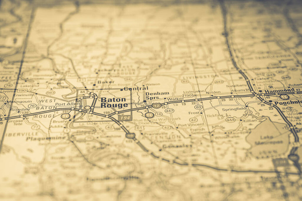 Baton Rouge en el mapa de EEUU
 - Foto, imagen