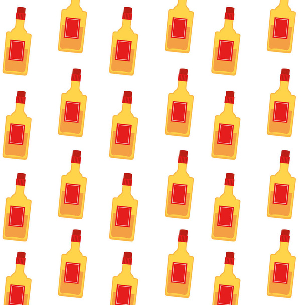 Ізольовані мексиканські пляшки текіли векторний дизайн
 - Вектор, зображення