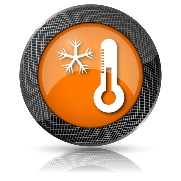 Снежинка с иконкой термометра
 - Фото, изображение