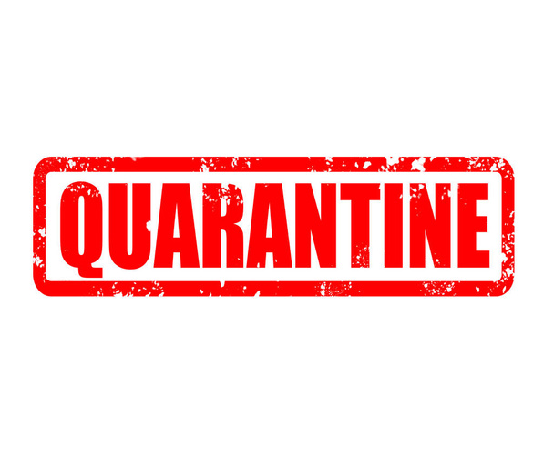 quarantine stamp sign. quarantine grunge rubber stamp on white background. - Photo, Image